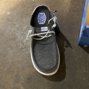 Hey Dude Women's Glitter Black Shoes